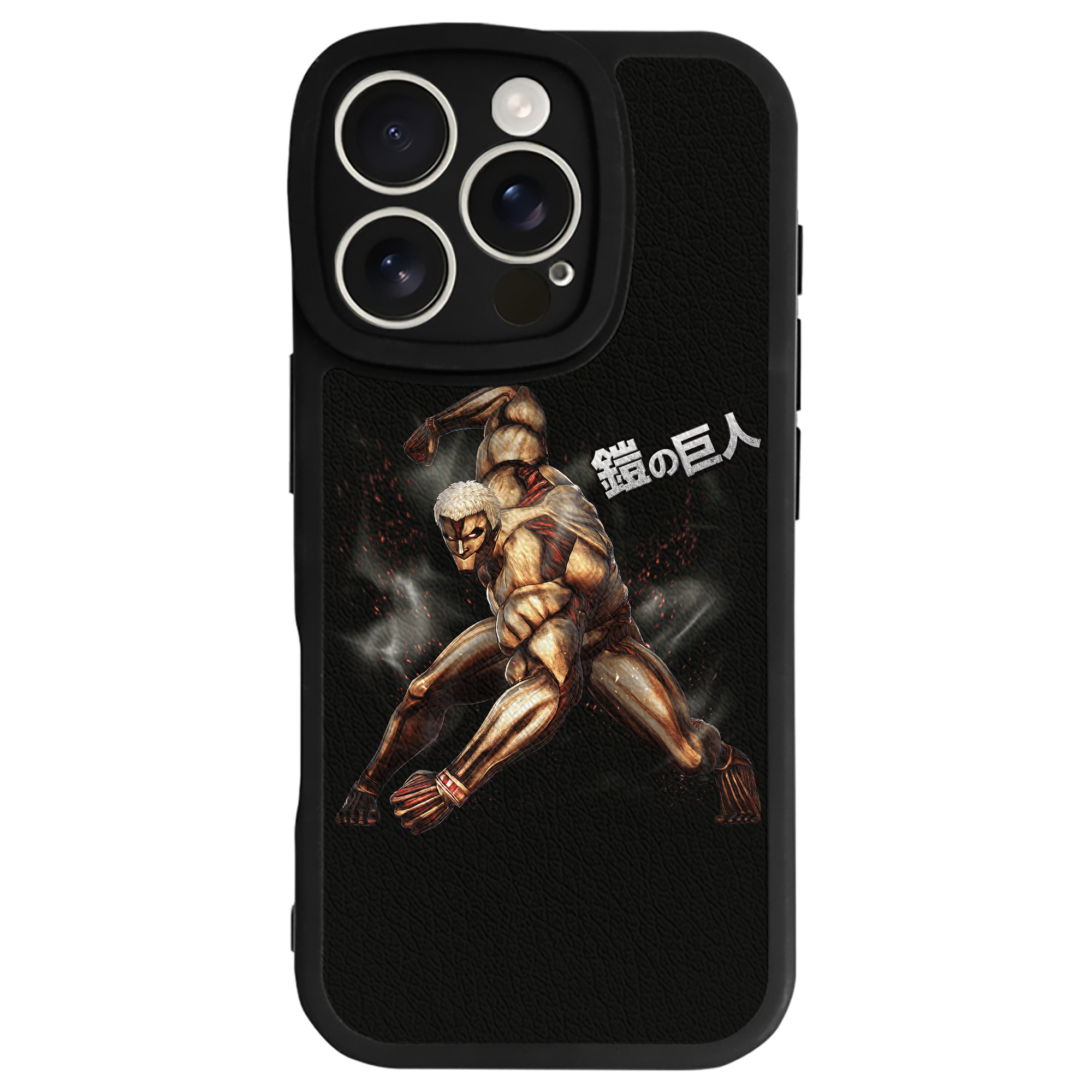 （画像用） 進撃の巨人 Attack on Titan 【iPhone 16シリーズ対応】シリコンスマホケース（レザー調） 材質：シリコン